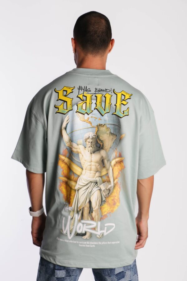 Camiseta Oversize AP Save The World